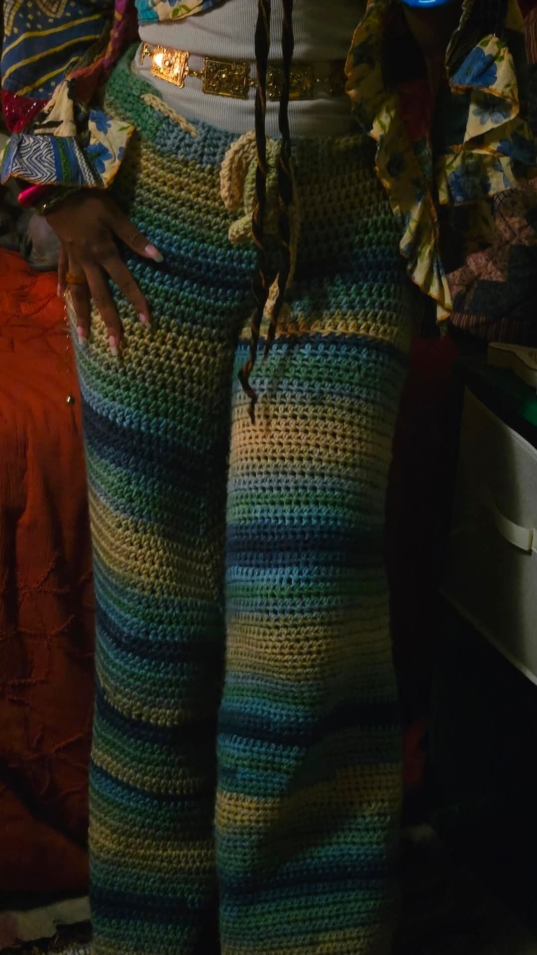 Ombre Crochet Pants size S-M