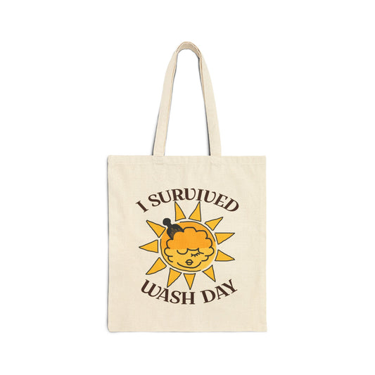I Survived Wash Day Tote - Sunny Side Up