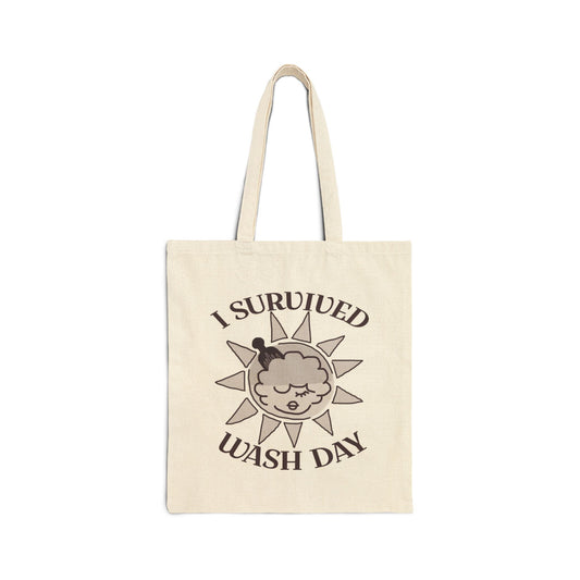 I Survived Wash Day Tote - Cloudy