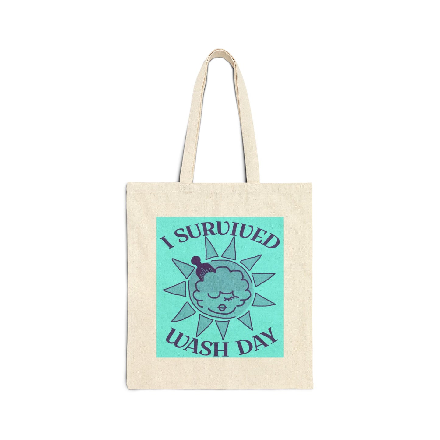 I Survived Wash Day Tote - Electric