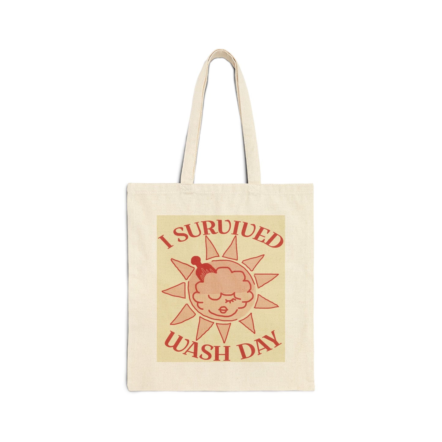 I Survived Wash Day Tote - Tomato