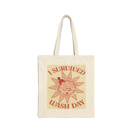 I Survived Wash Day Tote - Tomato