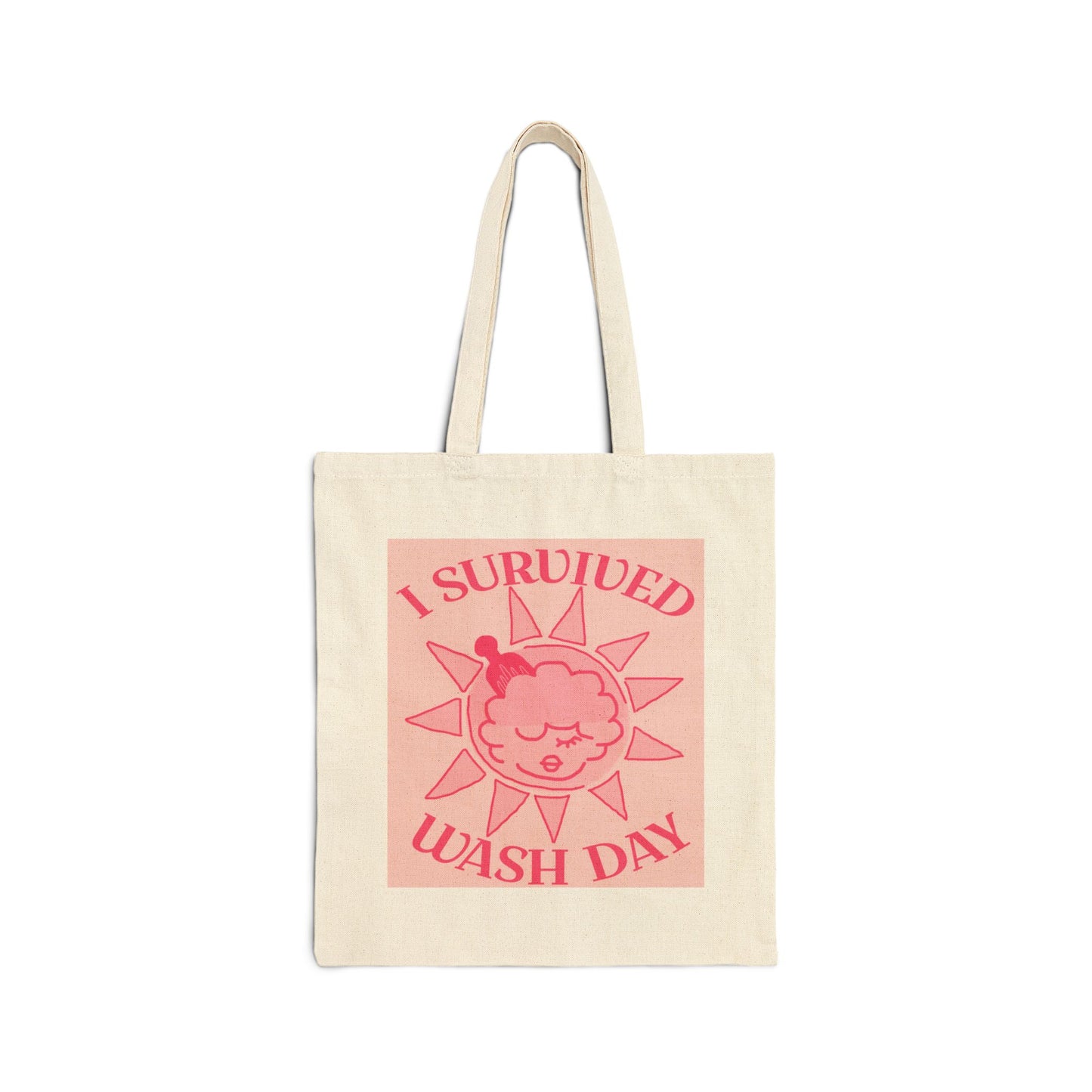 I Survived Wash Day Tote - Cupcake