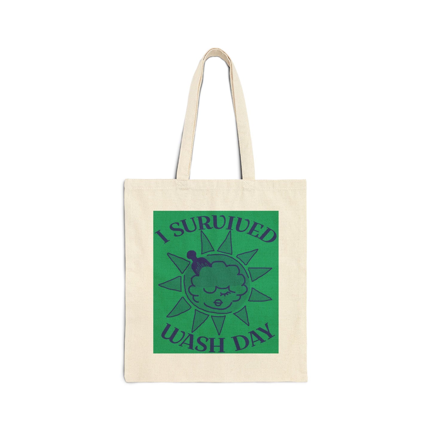 I Survived Wash Day Tote - Green
